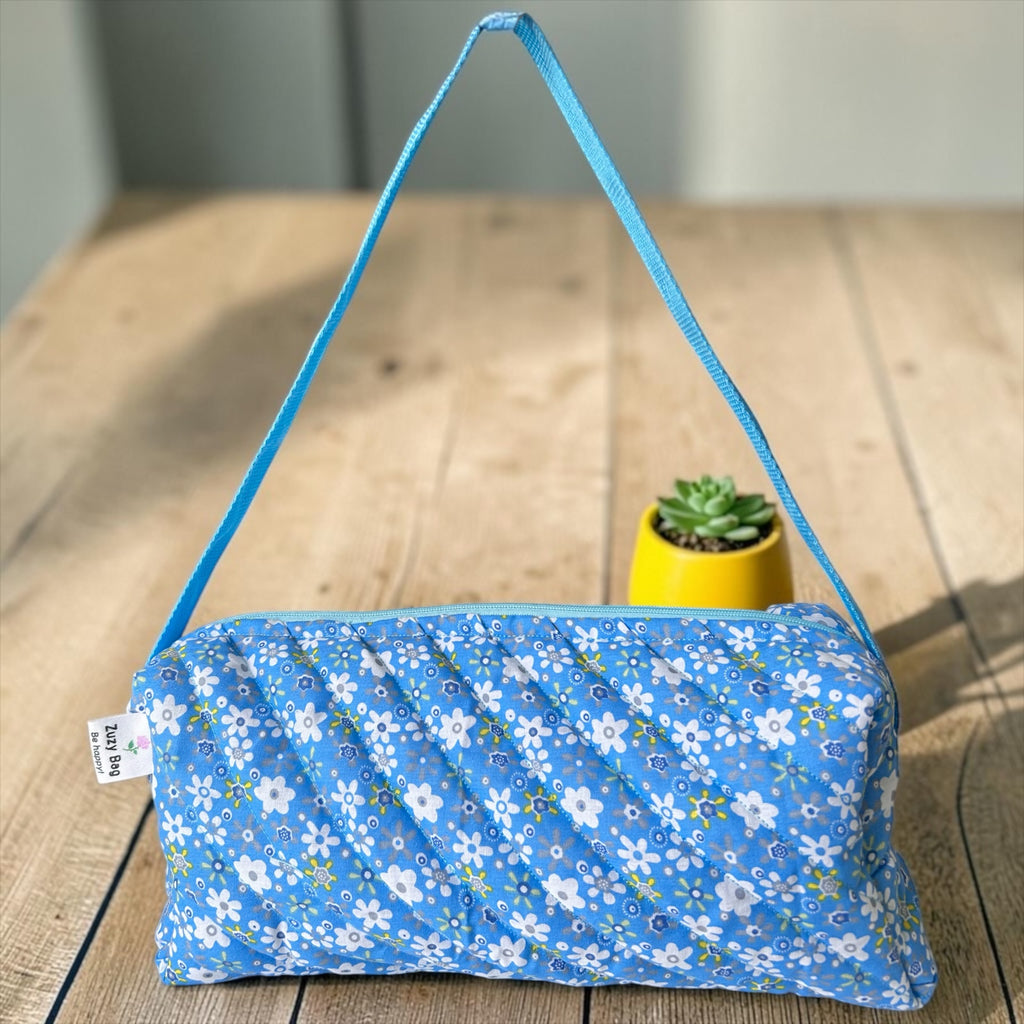 Happy Blue Zuzy — Geantă de cosmetice matlasată