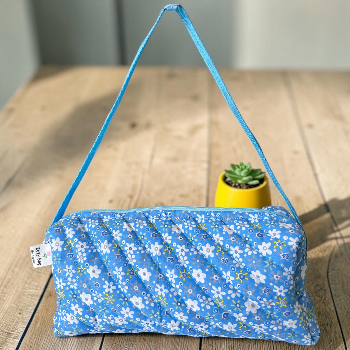 Happy Blue Zuzy — Geantă de cosmetice matlasată