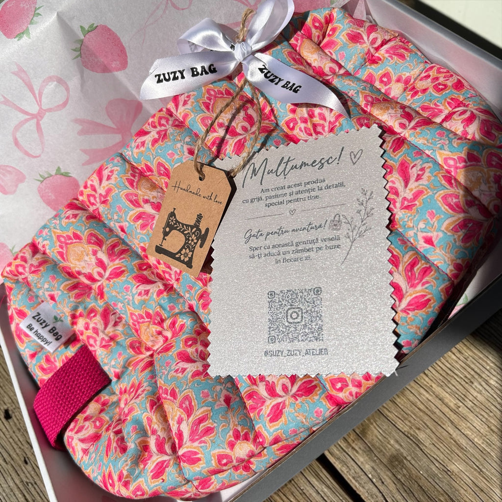 Happy Zuzy Boxy Bag — Geantă de cosmetice matlasată