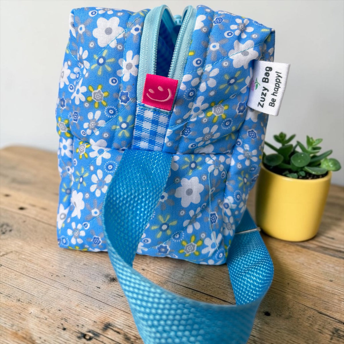 Happy Blue Zuzy — Geantă de cosmetice matlasată