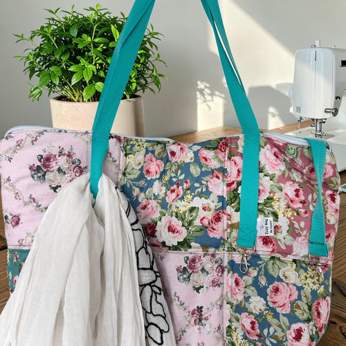 Zuzy Floral Tote Bag - Geantã handmade din material textil